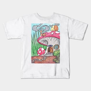 Mushroom House Kids T-Shirt